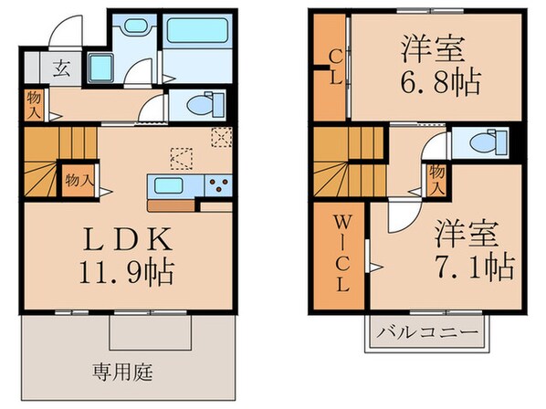 D-ROOM守恒　A棟の物件間取画像